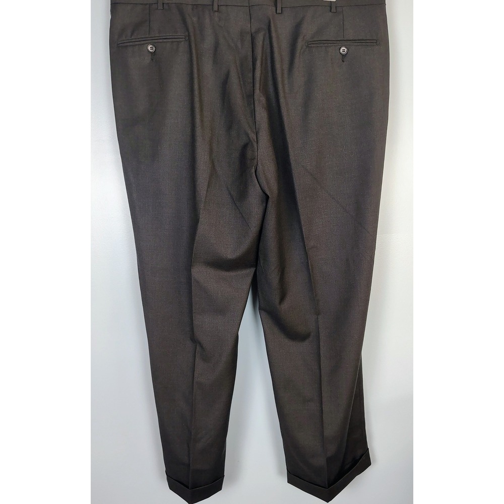 Jos A Bank Signature Gold Mens 48L Suit Charcoal Grey 100% Wool Gordon 2-Piece - Picture 7 of 14